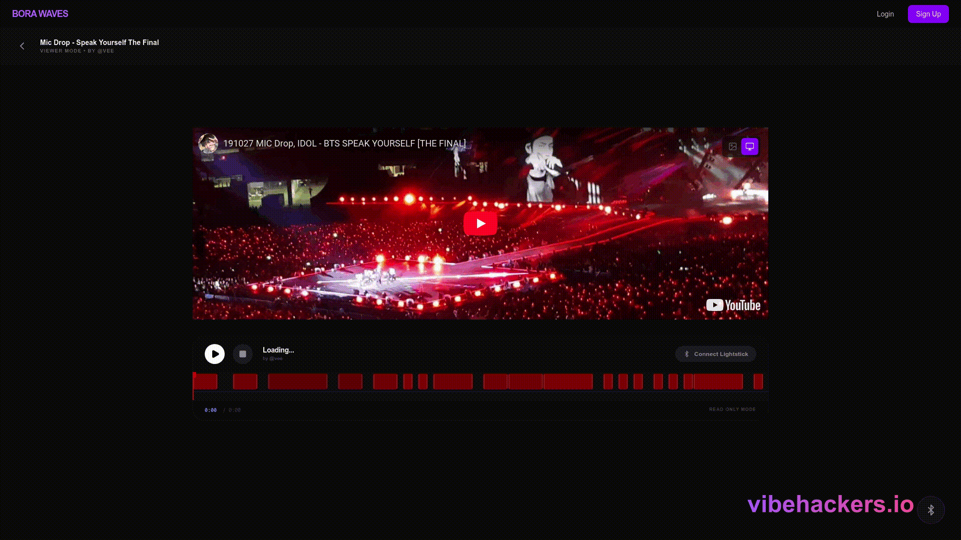 Scrollable preview of Bora Waves