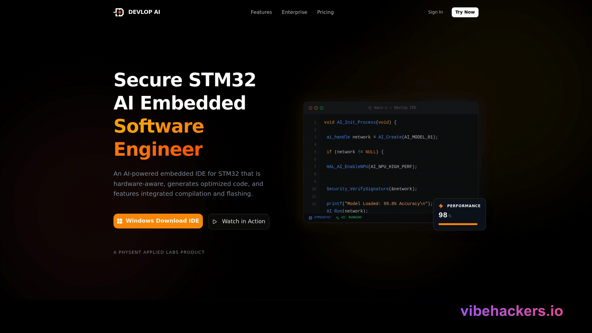 Scrollable preview of Devlop.AI - Secure STM32 AI Embedded Software Engineer